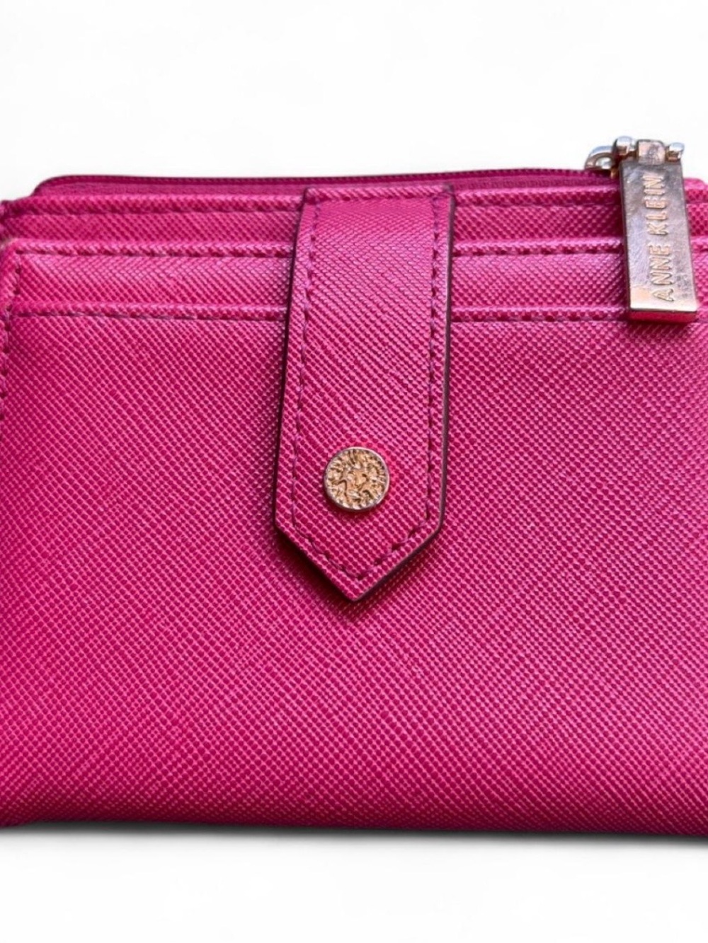 GIVEAWAY Anne Klein Hot Pink Card Wallet/Cardholder with Gold Accent